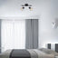 KONRAD, INDOOR CEILING LAMP, MATTE BLACK METAL LAMP WITH SIL