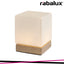 PIRIT, INDOOR TABLE LAMP, WOOD LAMP WITH WHITE GLASS SHADE,