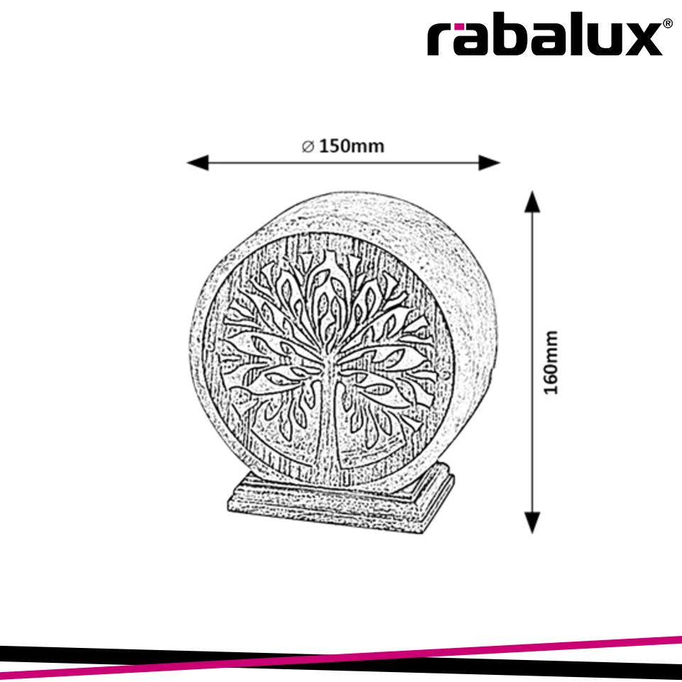IGDRASIL, INDOOR TABLE ORANGE SALT LAMP, E14 1XMAX15W, L7CM,