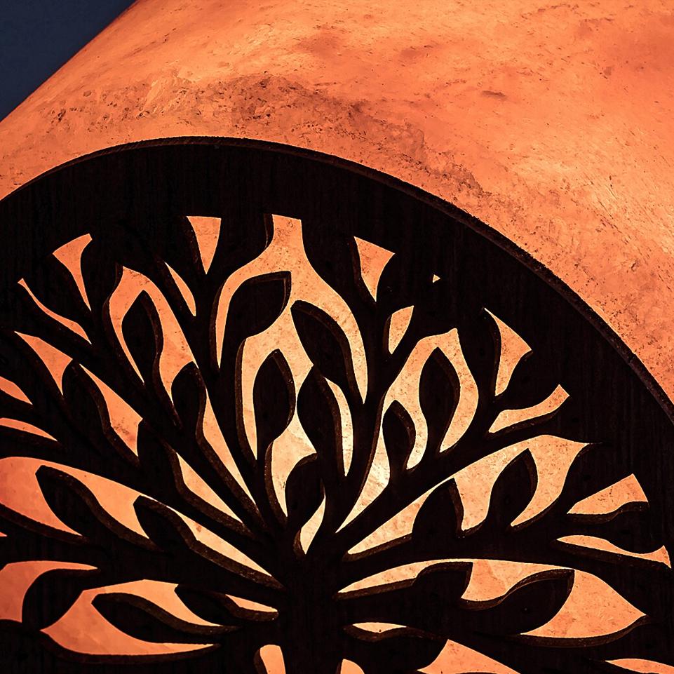 IGDRASIL, INDOOR TABLE ORANGE SALT LAMP, E14 1XMAX15W, L7CM,