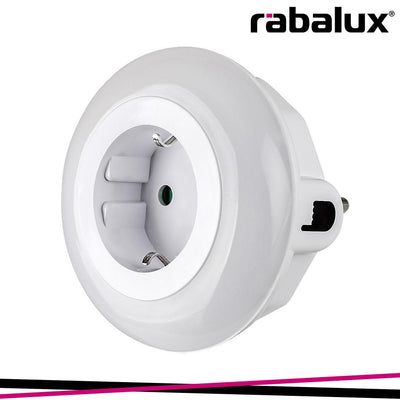 ABEL, INDOOR WHITE PLASTIC NIGHTLIGHT, 0,54W, WITH SHADE: 5L