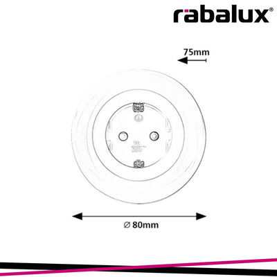 ABEL, INDOOR WHITE PLASTIC NIGHTLIGHT, 0,54W, WITH SHADE: 5L