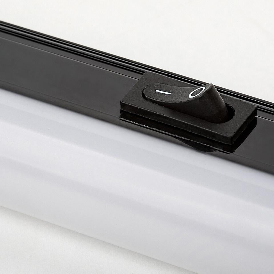 GREG, INDOOR CABINET LIGHT 18W BLACK 120CM 4000K