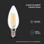 LED LAMPADINA 5.5W FILAMENTO E14 DIMMERABILE CLEAR COVER CANDELA 3000K