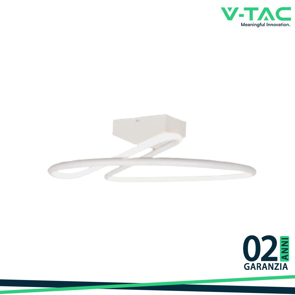 43W LED LUCE DI DESIGN BIANCA ROTONDA 4000K