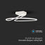 43W LED LUCE DI DESIGN BIANCA ROTONDA 4000K