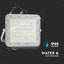 6W LED PROIETTORE SOLARE 6400K BATTERIA SOSTITUIBILE 3M CAVO CORPO BIANCO