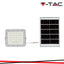 10W LED PROIETTORE SOLARE 6400K BATTERIA SOSTITUIBILE 3M CAVO CORPO BIANCO