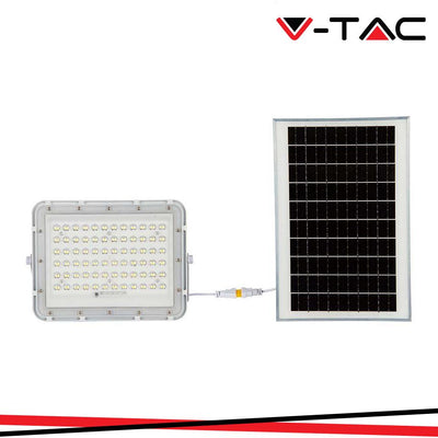 15W LED PROIETTORE SOLARE 6400K BATTERIA SOSTITUIBILE 3M CAVO CORPO BIANCO