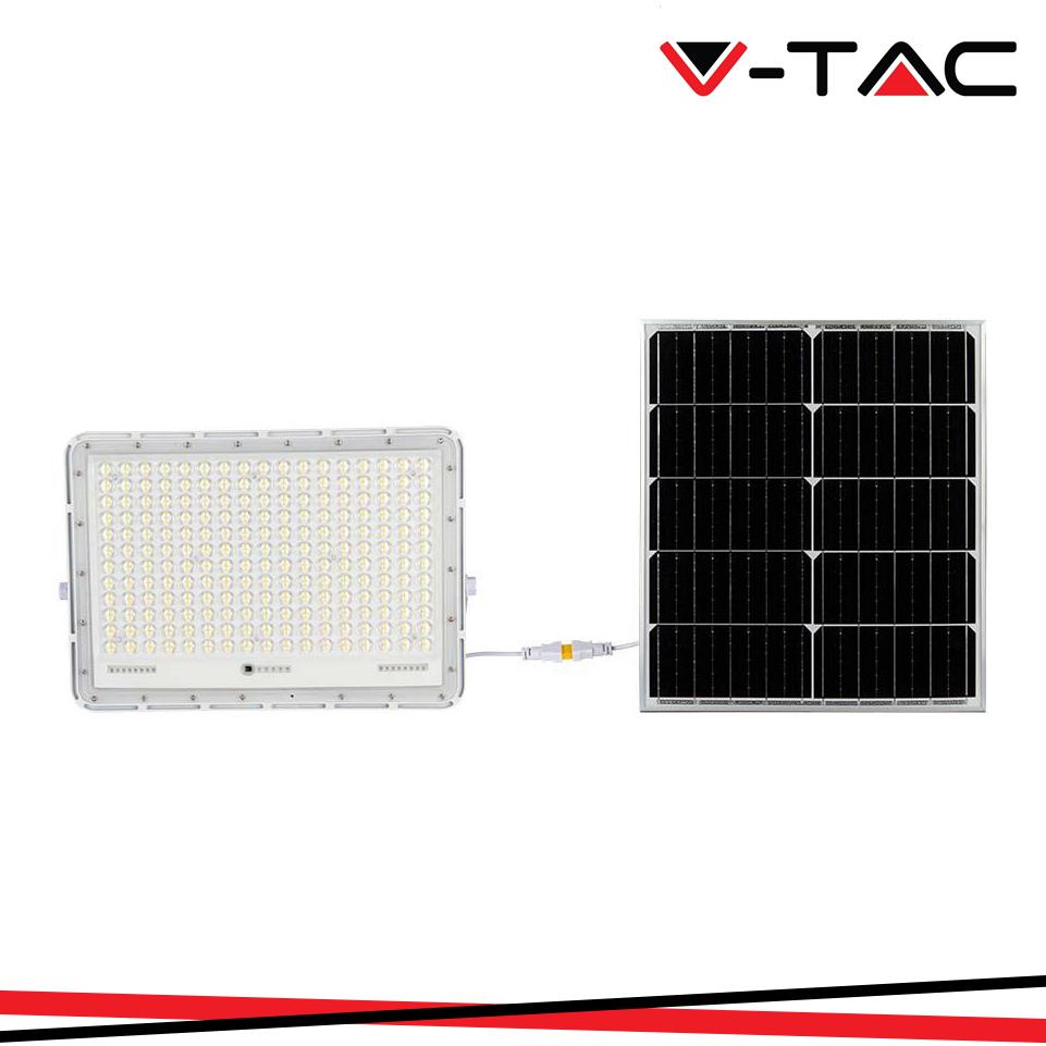 30W LED PROIETTORE SOLARE 6400K BATTERIA SOSTITUIBILE 3M CAVO CORPO BIANCO