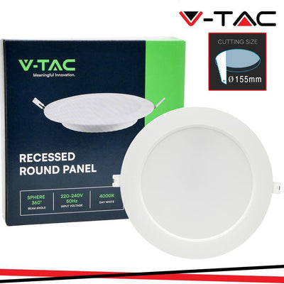 12W LED BACKLIT RECESSED PANEL   ROTONDA 3000K