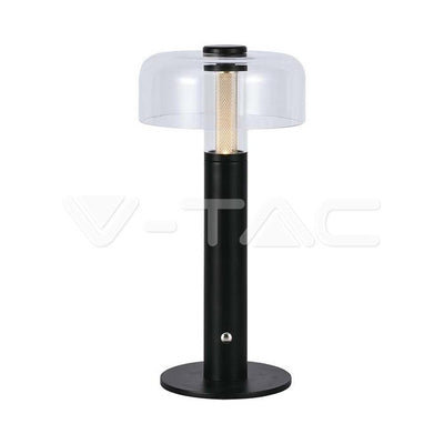 LED LAMPADA DA TAVOLO RICARICABILE 1800MAH  150 X 300 3 IN 1 CORPO NERO