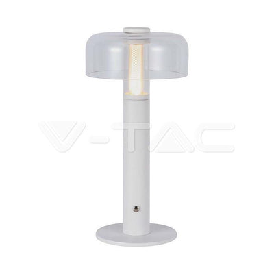 LED LAMPADA DA TAVOLO RICARICABILE 1800MAH  150 X 300 3 IN 1 CORPO BIANCO