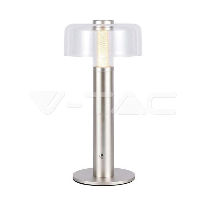 LED LAMPADA DA TAVOLO RICARICABILE 1800MAH  150 X 300 3 IN 1 CORPO CHAMPAGNE