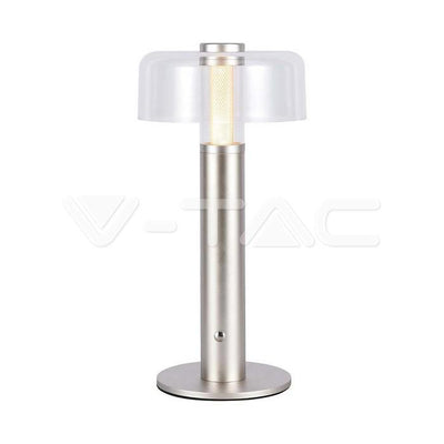 LED LAMPADA DA TAVOLO RICARICABILE 1800MAH  150 X 300 3 IN 1 CORPO CHAMPAGNE