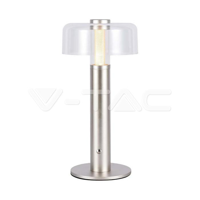 LED LAMPADA DA TAVOLO RICARICABILE 1800MAH  150 X 300 3 IN 1 CORPO CHAMPAGNE