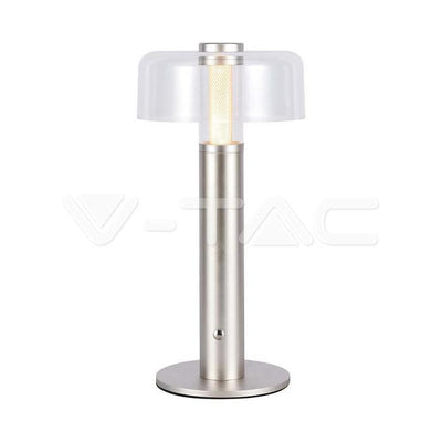 LED LAMPADA DA TAVOLO RICARICABILE 1800MAH  150 X 300 3 IN 1 CORPO CHAMPAGNE