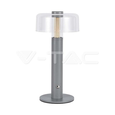 LED LAMPADA DA TAVOLO RICARICABILE 1800MAH  150 X 300 3 IN 1 CORPO GRIGIO