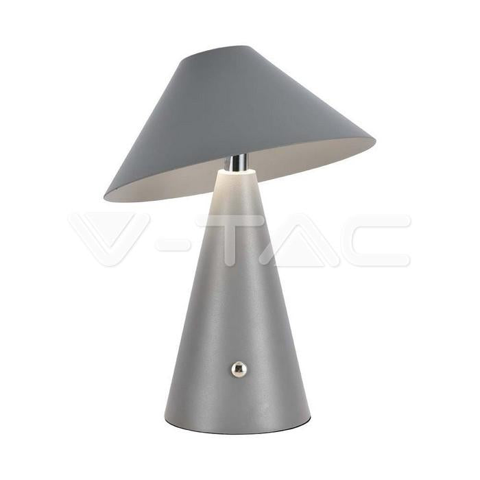 LED LAMPADA DA TAVOLO RICARICABILE 1800MAH  180 X 240 3 IN 1 CORPO GRIGIO