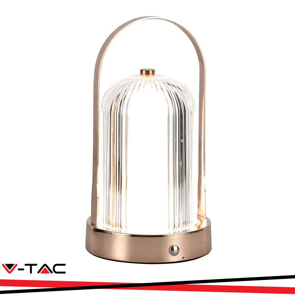 LED LAMPADA LED DA TAVOLO 1800MAH A BATTERIA D:120*190 COLORE BRONZO ANTICO 3IN1