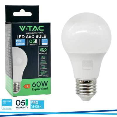 LED LAMPADINA SAMSUNG CHIP 9W E27 A58 PLASTICA3000K