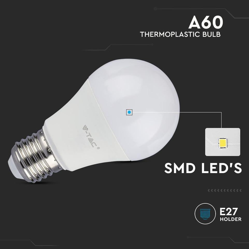 LED LAMPADINA SAMSUNG CHIP 9W E27 A58 PLASTICA3000K