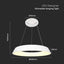 48W LED LAMPADARIO DI DESIGN A SOSPENSINE TRIAC DIMMERABILE   BIANCO 4000K