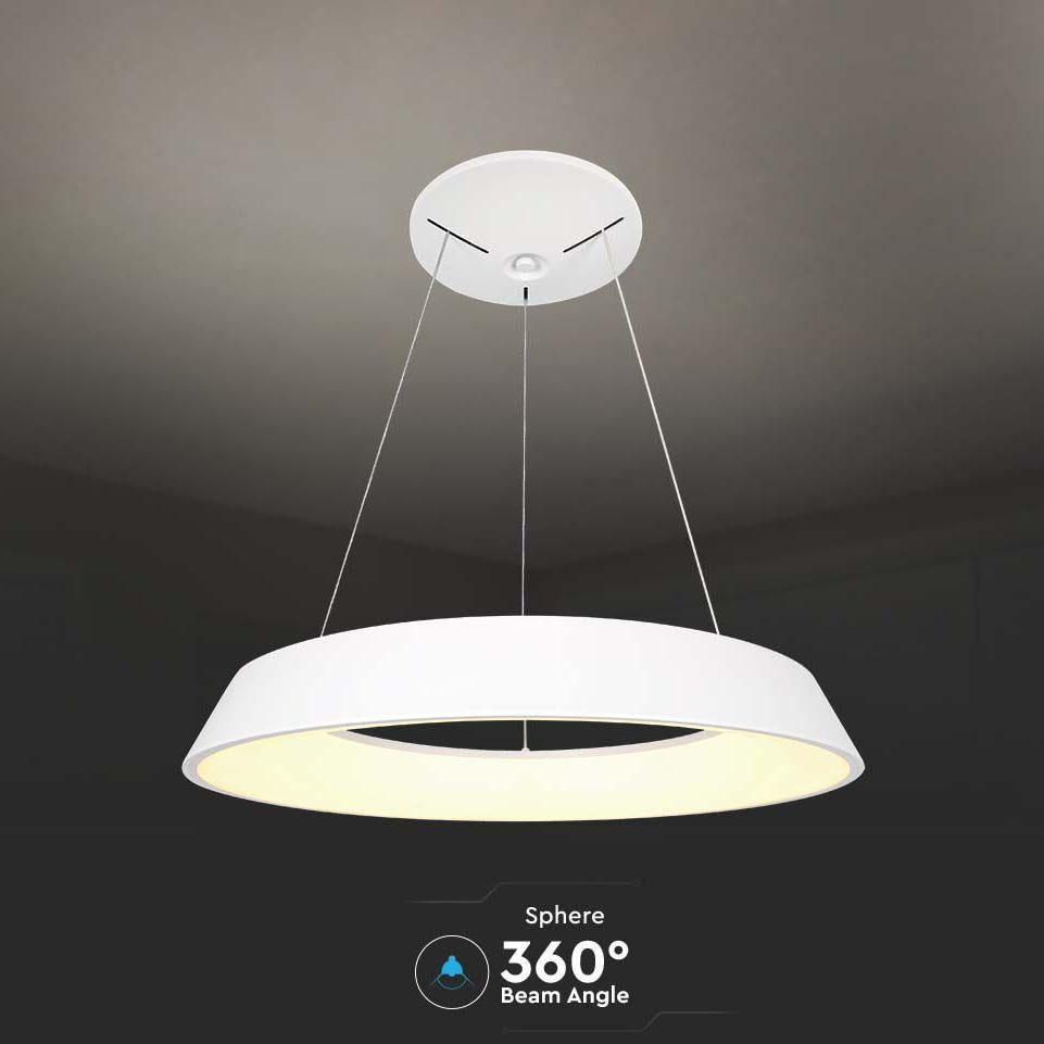 48W LED LAMPADARIO DI DESIGN A SOSPENSINE TRIAC DIMMERABILE   BIANCO 4000K