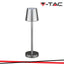 3W LED LAMPADA DA TAVOLO RICARICABILE TOUCH DIMMERABILE CORPO GRIGIO 3000K