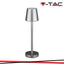 3W LED LAMPADA DA TAVOLO RICARICABILE TOUCH DIMMERABILE CORPO GRIGIO 3000K