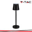 3W LED LAMPADA DA TAVOLO RICARICABILE TOUCH DIMMERABILE CORPO NERO 4000K