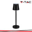 3W LED LAMPADA DA TAVOLO RICARICABILE TOUCH DIMMERABILE CORPO NERO 4000K