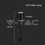3W LED LAMPADA DA TAVOLO RICARICABILE TOUCH DIMMERABILE CORPO NERO 4000K