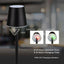 3W LED LAMPADA DA TAVOLO RICARICABILE TOUCH DIMMERABILE CORPO NERO 4000K