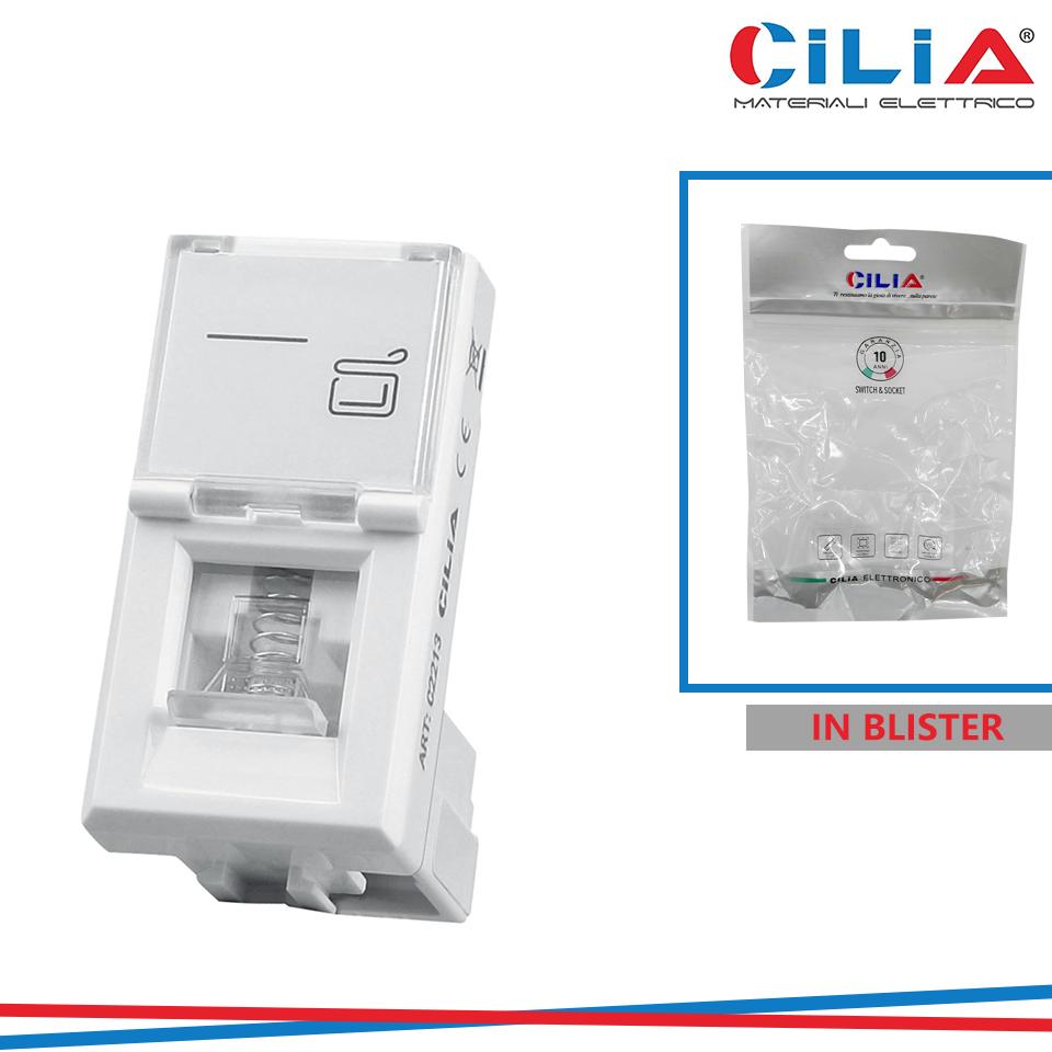CONNETTORE RJ45 UTP 5E MTX BIANCO CILIA