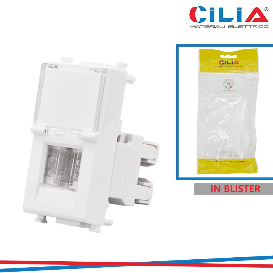 CONNETTORE RJ45 UTP 5E VMR PLN BIANCO CILIA