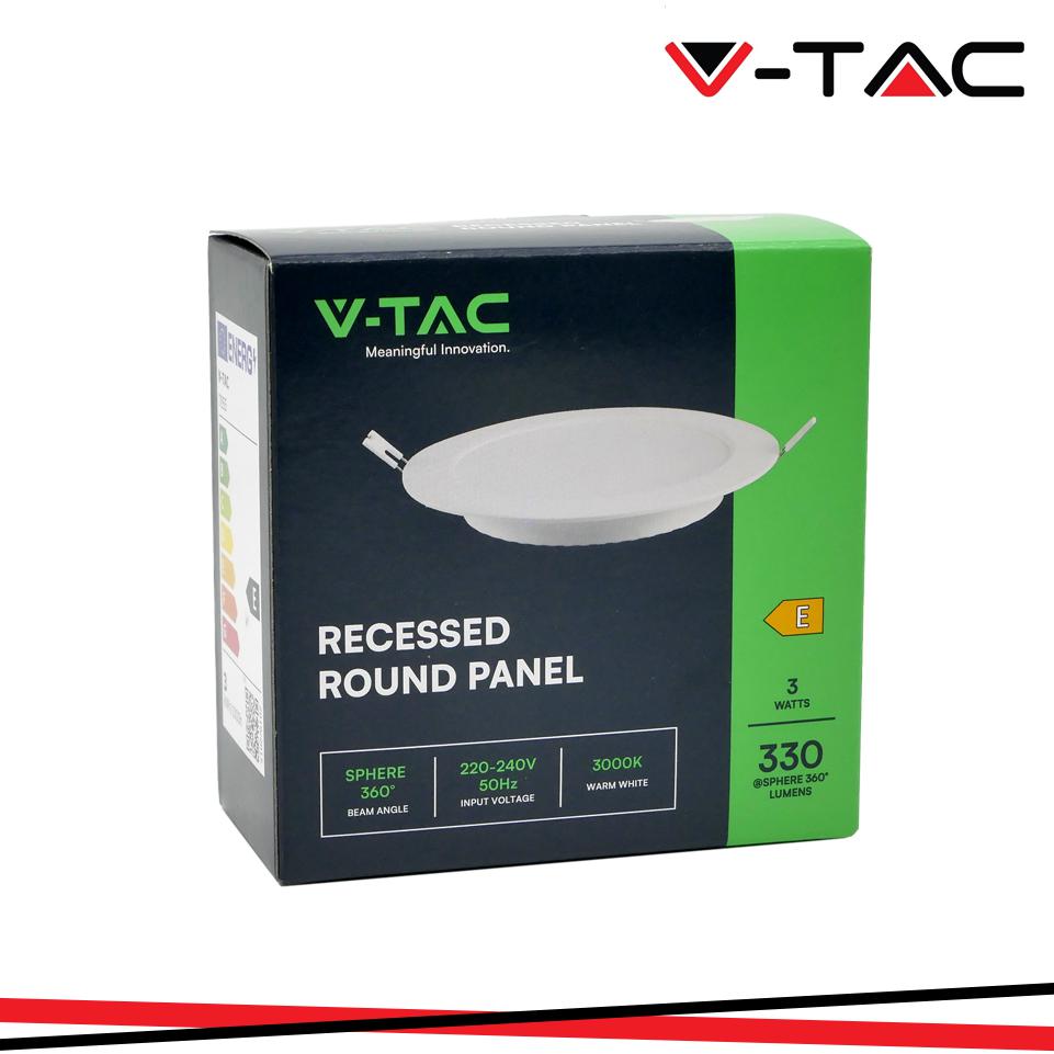3W LED BACKLIT MINI PANNELLO ROTONDO 4000K