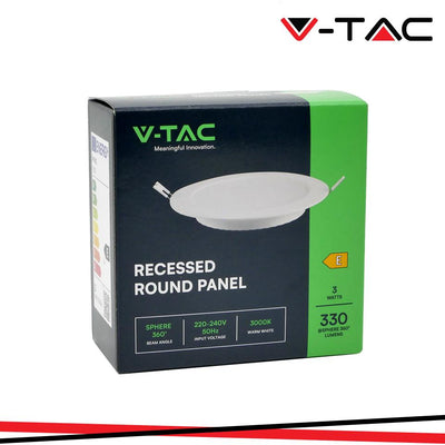 3W LED BACKLIT MINI PANNELLO ROTONDO 4000K
