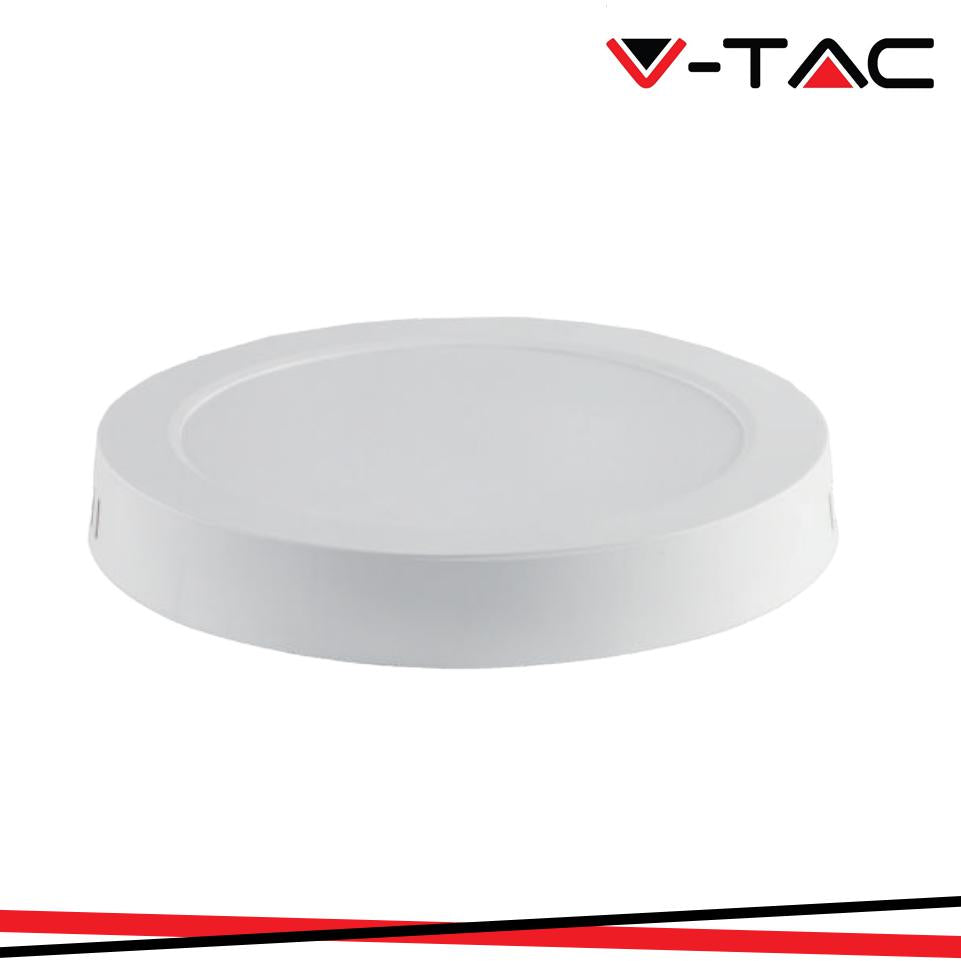 18W LED BACKLIT PANNELLO PER MONTAGGIO ESTERNO ROTONDO 3000K