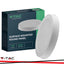 24W LED BACKLIT PANNELLO PER MONTAGGIO ESTERNO ROTONDO 6500K