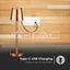 3W LED LAMPADA DA TAVOLO RICARICABILE TOUCH DIMMERABILE CORPO D ORO 4000K