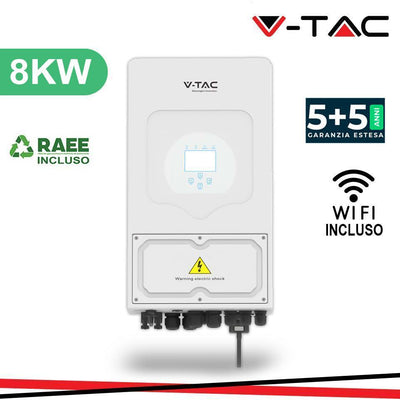 INVERTER 8KW IBRIDO MONOFASE OFF GRID WIFI INCL.  NO-CEI