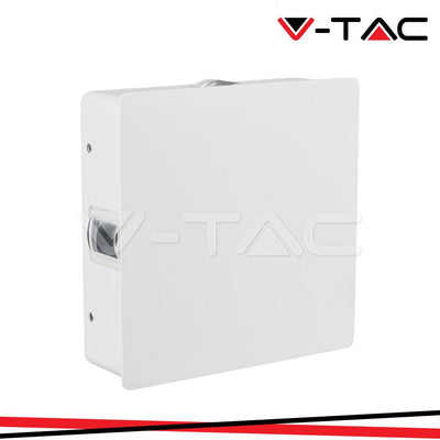 4W LED LAMPADA LED DA MURO CORPO BIANCOQUADRATA 3000K IP65