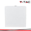 4W LED LAMPADA LED DA MURO CORPO BIANCOQUADRATA 3000K IP65