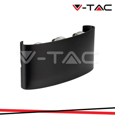 5W LED LAMPADA LED DA MURO  NERA IP54 4000K