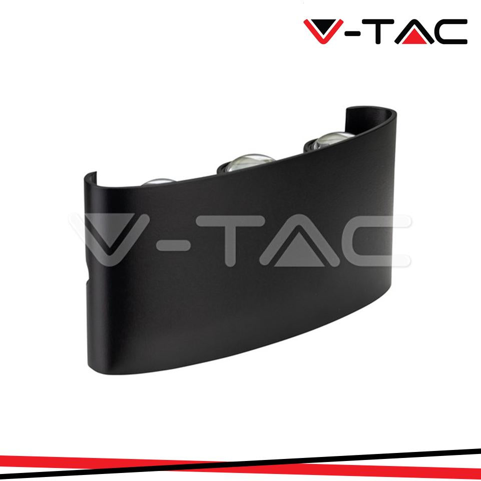 5W LED LAMPADA LED DA MURO  NERA IP54 4000K