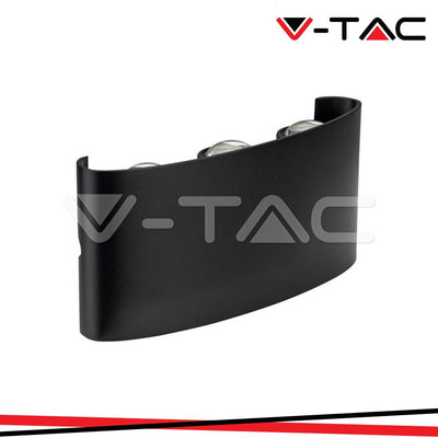 5W LED LAMPADA LED DA MURO  NERA IP54 4000K