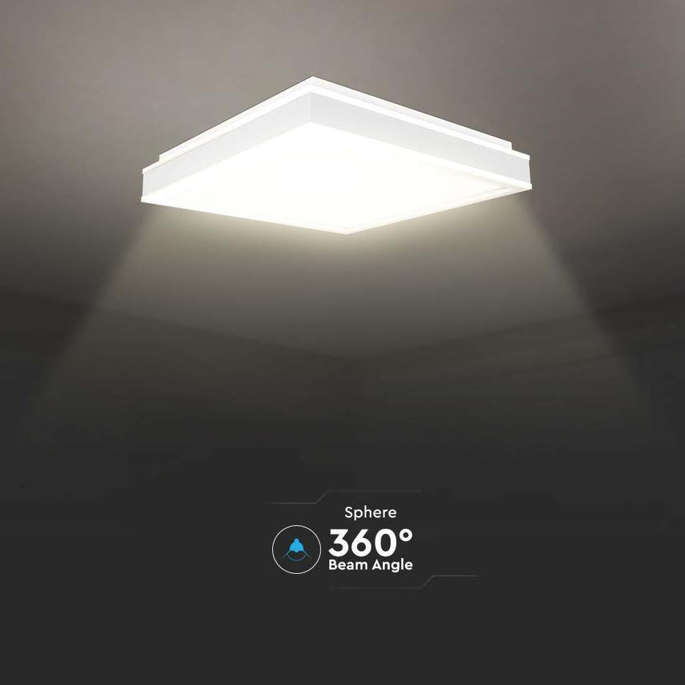 18W LED PLAFONIERA DI DESIGN QUADRATA BIANCA 4000K DIMMERABILE