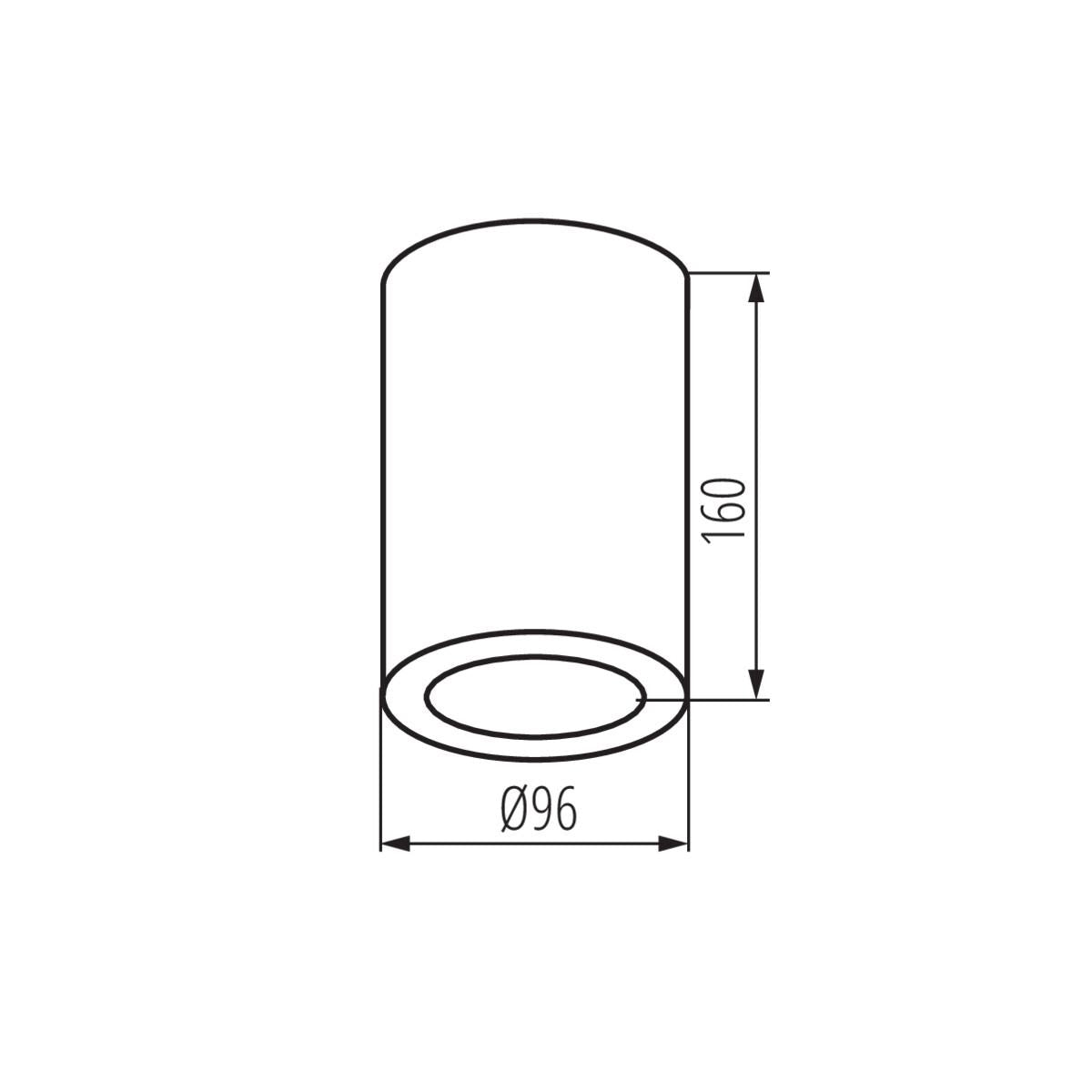 FARETTO DECORATIVO AQILO E27 IP65 DSO-W - KANLUX
