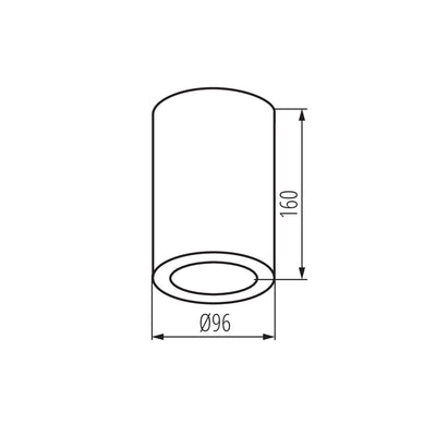 FARETTO DECORATIVO AQILO E27 IP65 DSO-W - KANLUX